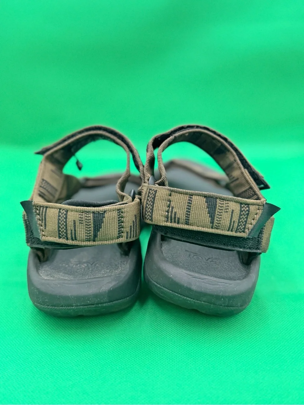 Teva Olive Green and Black Adjustable Strap Sandals - Hurricane XLT2